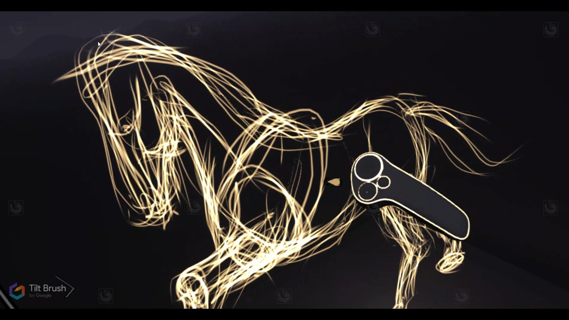 Modeling a horse with Tilt Brush