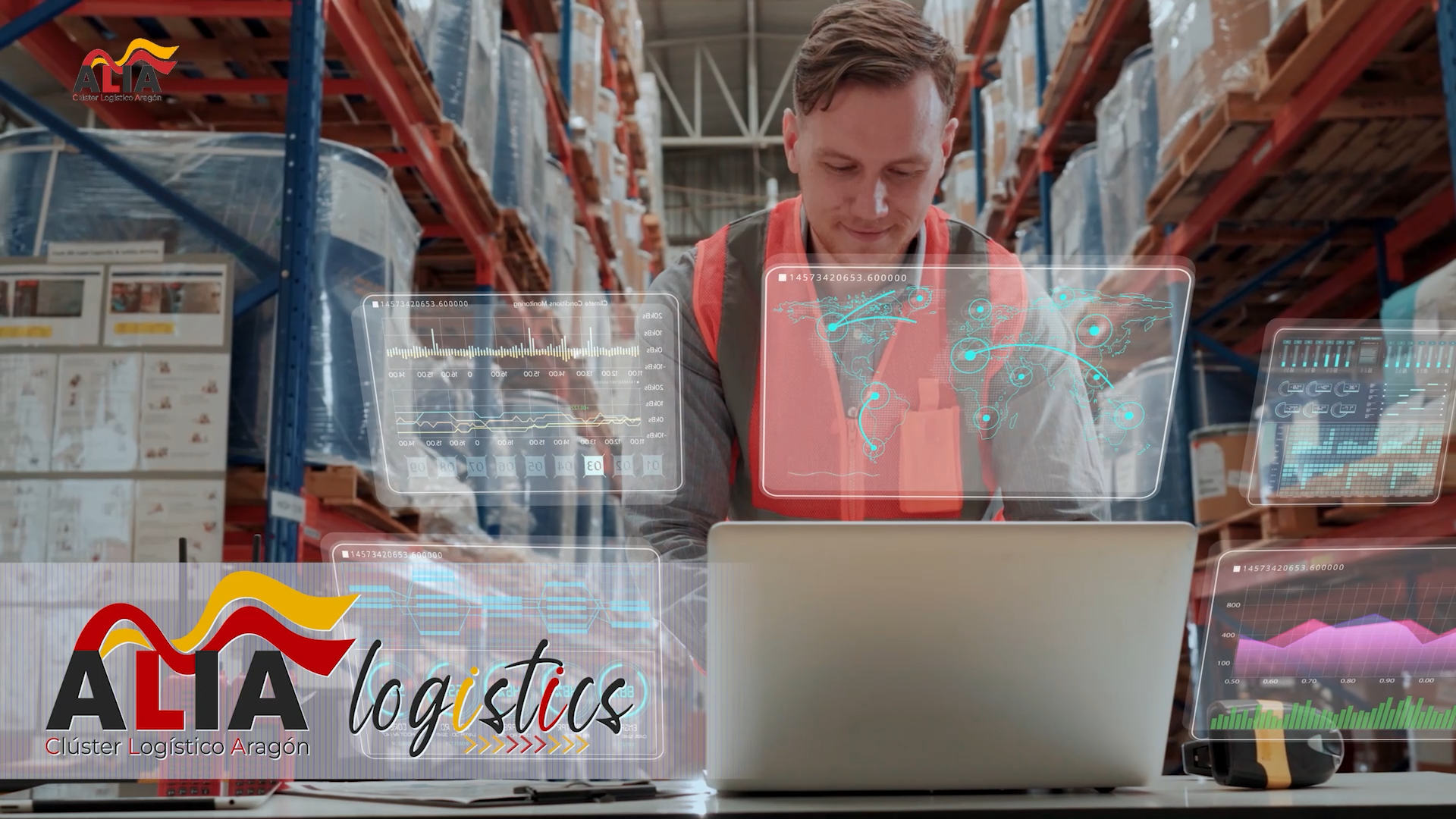 Allegoria of the use of new technologies in the logistics world