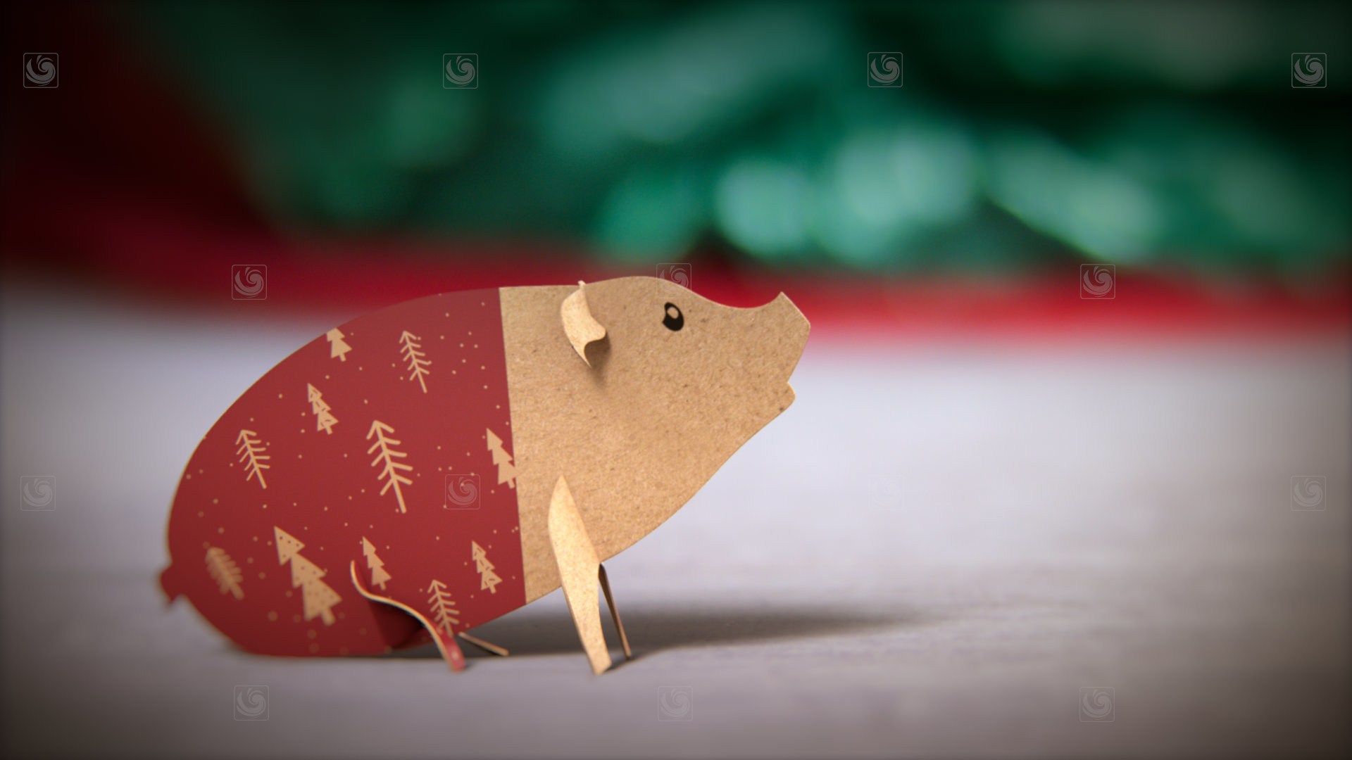 Porky Christmas project poster