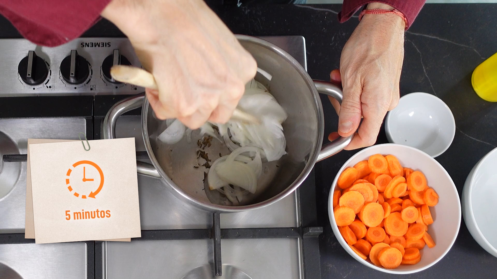 Autumn recipe development with superimposed graphics