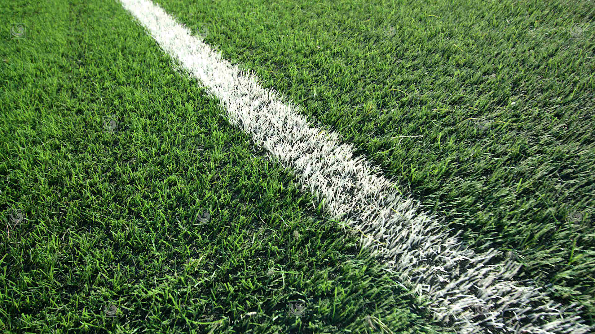 Detail shot of the appearance of Mondo's Unite artificial turf, once installed